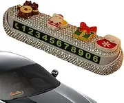 Car Phone Number Plate - Christmas Cartoon Pattern Car Cell Phone Number Plate - Car Cell Phone Number Plate, Glow in The Dark Telephone Number Plate Yongbao