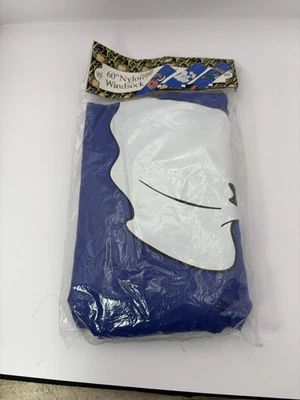 NOS Vtg 1990’s Halloween Windsock 60" Ghosts Bats Full Moon