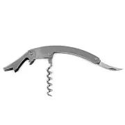 Flat Handle Waiters Corkscrew Wine & Bottle Cap Opener with Foil Cutter W164