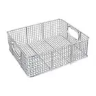 Metal Wire Food Basket Bins Pan Bread Basket for Restaurant Tabletop Counter
