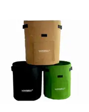 MOREWELL® Smart Grow Bags (3 pcs) - Breathable Fabric Plant Pots