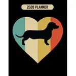 2020 PLANNER: DACHSHUND DOG WEEKLY PLANNER INCLUDES DAILY PLANNER & MONTHLY OVERVIEW - PERSONAL ORGANIZER WITH 2020 CALENDAR - 8.5X1