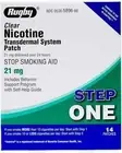 Rugby Clear Nicotine Patches - Transdermal System Patch - Smoking 14 Count 1 pa