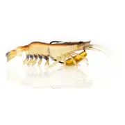 2 Pack of Chasebaits 65mm Flick Prawn Jnr Softbody Lure - Native Prawn