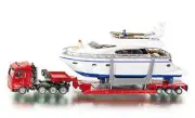 SUPER SIKU 1849 MAN Heavy Haulage Transporter with Yacht 1:87 Die Cast Model