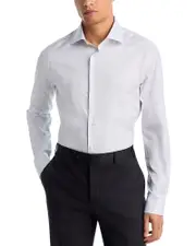 Canali Long Sleeve Button Front Shirt