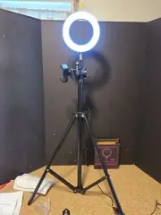 Kshioe 6 inch LED Ring Dimmable with Tripod Stand Lighting with Remote Kit