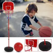 170cm Kids Basketball Hoop Net And Stand System Ring Backboard Height Adjustable