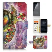 Flower Turtle Wallet Case Cover For Nokia 2.2 /Nokia 3.2 / Nokia 4.2 - 21498