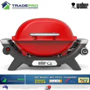BBQ Weber Q1000 Portable Gas Barbecue Grill Stainless Steel Burner & Hose Baby Q