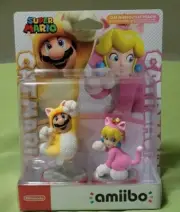 Nintendo Cat Mario Cat Peach Amiibo 2-Pack Super Mario 3D World Bowsers Fury