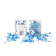Mandala Art Blue Splash Crackled Glass