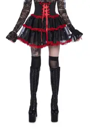 [Widow] Heartsick Harlequin Mini Skirt