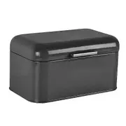 Solid Color Retro Bread Bin Box Kitchen Storage Container for Snacks Food Storage Box Home Decoration Black