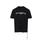 [Mastermind World] Mastermind World-Black Cotton Hand Written Logo Short Sleeves Tee-Uomo XL STAND