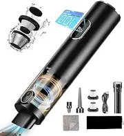 iXTRA 15000Pa Handheld Vacuum Cleaner, Powerful Cordless Car Vacuum Rechargeable with Blower, 2-Speed Portable Wireless Mini Hand Held Vacuum Cleaner with Led Digital Power Display for Car/Home/Pet