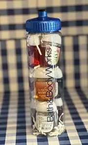 Water Bottle, “Bath & Body Works” w/ 9 Hand Sanitizers. Rare Find!