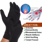 Copper Arthritis Compression Gloves Hand Support Joint Pain Relief Sport Gym Ⓐ