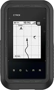 Fit for Garmin eTrex Solar GPS Case Protector Cover, Colorful Soft Silicone Protective Case Bumper Sleeve Shell Accessories Frame for Garmin eTrex Solar GPS Handheld Navigator (Black)