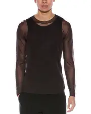 Valentino Sheer Silk Crewneck Sweater