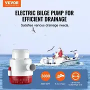Bilge Pump 3000GPH Automatic Submersible Boat Bilge Water Pump with Float Switch 40 mm Outlet Diameter Small Boat Bilge Pump Marine Electric Bilge Pump