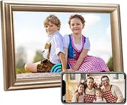 WiFi Digital Picture Frame 10.1 Inch IPS HD Cloud Smart Digital Photo Frame,16GB Storage, Wall Mountable, Auto-Rotate, Share Photos via App, Send Photos from Anywhere