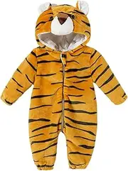 Baby Animal Costume,Comfortable Tiger Costume for Kids - Cute Animal Onesie Costume for Gathering, Comfortable Leopard Sleeping Costume for Kids 2-12 Months