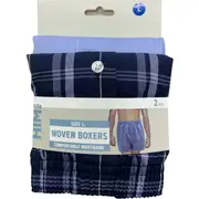For Him Mens Woven Boxers Large 2 pack