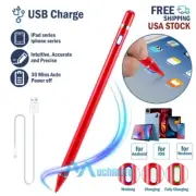 Active Stylus Capacitive Pen Bluetooth Pencil For iPad iPhone Samsung Tablet RED