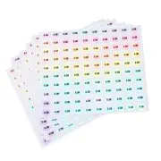 Capital Letter Stickers, Alphabet 0-3M Round Self-Adhesive Reflective 10 Sheets