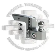 Weigh Safe WS4-2 4" Adjustable Drop Hitch Ball Mount 2" Shaft with Weigh Scale