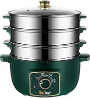 Rice Cooker - Rice Cooker with Steamer Basket, 26/28cmRice Cooker with Steamer, Household Dormitory Multifunctional All-in-one Frying Pan/Wok, Non-Stick Soup Pot, for 3-5 People
