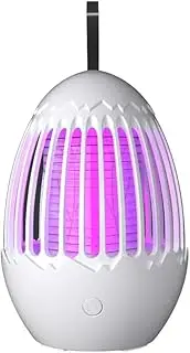 Bug Zapper Electric Shock LED Mosquito Repellent, Wall Mounted Portable USB Charging Device(White Charge)