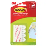 Command White Adhesive Poster Strips - 12 Pack