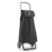 Rolser 40L 2 Wheel Folding Base Portable Shopping Cart Trolley 97.5x35cm BLK
