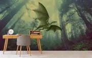 3D Forest Dinosaur Pterosaur Wall Mural Wallpaper SF37