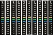 Loopunk 10 Pcs Aquarium Thermometer Sticker, Digital, Self-Adhesive, 10-40°C, Suitable for Aquariums, Beverages, Kettles, Greenhouses