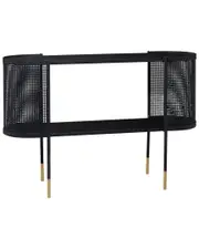 Peyton Lane Black Contemporary Metal Console Table