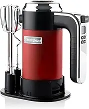 Westinghouse Retro Collections 6 Settings Handheld Mixer, Red