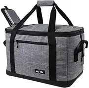 Hap Tim Soft Cooler Bag 40-Can Large Reusable Grocery Bags Soft Sided Collapsible Travel Cooler for Outdoor Travel Hiking Beach Picnic BBQ Party(AU 13634)
