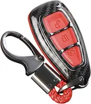 YaSao Carbon Fiber Remote Key Fob Case Shell Cover Compatible with Fords/Focus/Fiesta/Kuga/C-Max