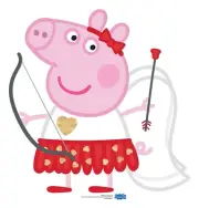 Peppa Pig Cupid Cardboard Cutout Official Valentine's Day Standee / Standup