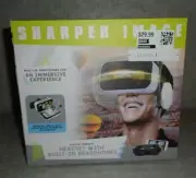 NEW SHARPER IMAGE VIRTUAL REALITY Headset with Built-In Headphones 360 View !!!!
