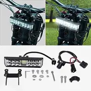 JESTOP LED Headlight Kit for Talaria Sting R MX4 MX3, Plug N Play Light Bar with Headlamp Mount Bracket, 6000K High Brightness Front Headlamp High Transmittance Bulbs Light (With Switch)