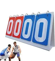 Scoreboard Flipper Football - Scoreboard Digital Score Flipper, Golf Scoreboard Baseball | Waterproof 4-Digital Table Top Multi Sports Score Flipper Keeper for Volleyball Football