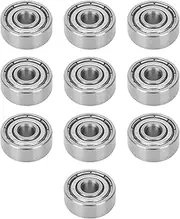 NDNCZDHC 10PCS S624ZZ Ball Bearings 4x13x5mm Stainless Steel Bearing Roller Skates Skateboard Bearings