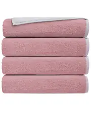 DePera Home Double Face Set Of 4 Turkish Bath Towels