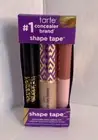NEW❤Tarte shape tape concealer trio 22N light-Neutral MASCARA MANEATER lip ROSE