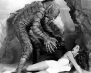 Creature From The Black Lagoon Gill-man about to attack Julia Adams 24x30 poster