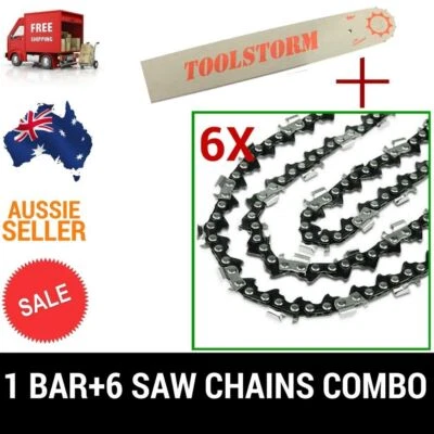 12" BAR & 6 CHAINS COMBO FIT MAKITA CORDLESS 36V CHAINSAW DUC302 DUC302Z